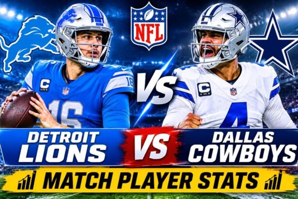 Epic Detroit Lions vs Dallas Cowboys Match Player Stats
